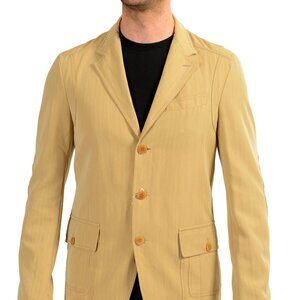 Gianfranco Ferre "White" Men's Wool Three Button Sport Coat Blazer US 40 IT 50